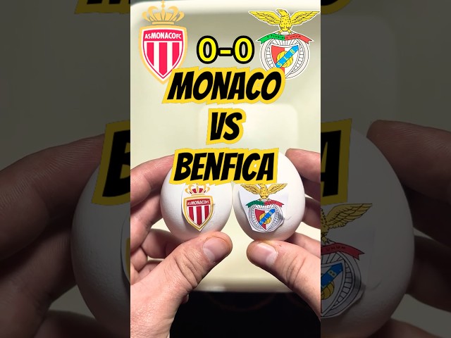 Monaco vs Benfica | Asmr | Footbal battle - eggbattle