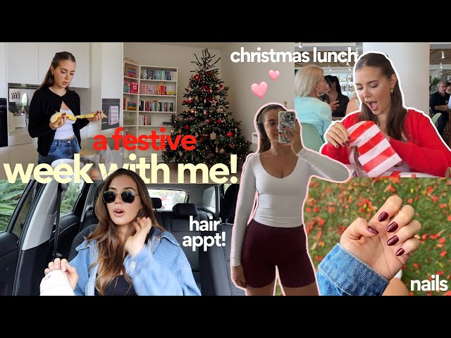 vlog: spend a festive week with me!🎄vlogmas, new hair, xmas lunch & gift guide