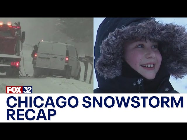 Chicago snowstorm recap: Vehicles in ditches, kids enjoy sledding