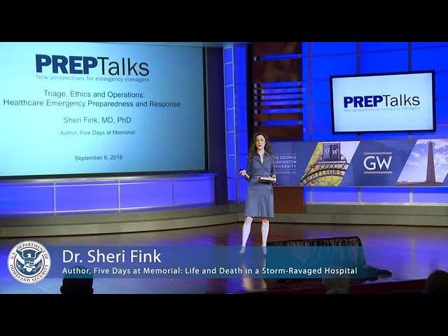 PrepTalks: Dr. Sheri Fink "Healthcare Emergency Preparedness and Response"