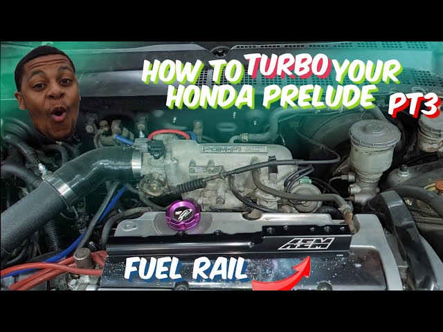 How To Turbo Your Honda Prelude Pt3 | AEM Fuel Rail & Regulator