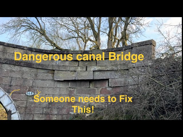 Narrowboat under Dangerous Bridge