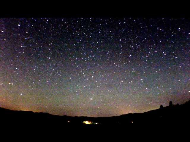 Milky Way Timelapse test II (color corrected with youtube editor)