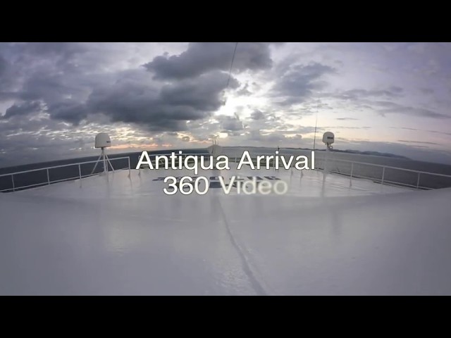 Sailing into St Johns Harbour Antiqua - 360 Video