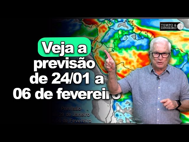 Muita chuva prevista para o Sudeste; veja a previsão de 24 a 30 de janeiro, com João Batista Olivi