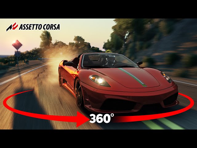 360° Ferrari F430 Scuderia Spider 16M Onboard VR Experience #assettocorsa #360video #acmods