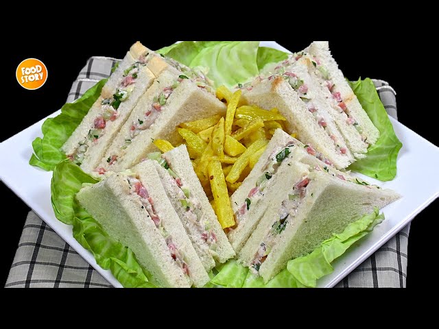 Mayonnaise Sandwich Recipe,Chicken Sandwich Recipe by Samina Food Story