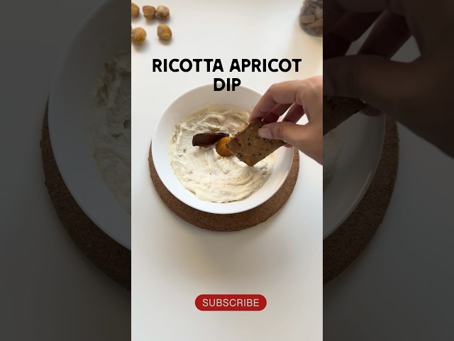 Ricotta Apricot Dip recipe| Creamy Dip #ricottacheese #shorts #viralshorts