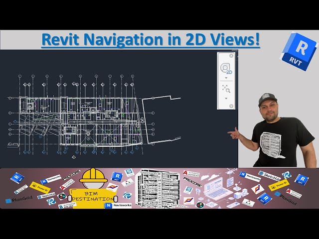 BIM-VDC | Revit Tutorial | Navigation in 2D View | 2D Navigation Panel