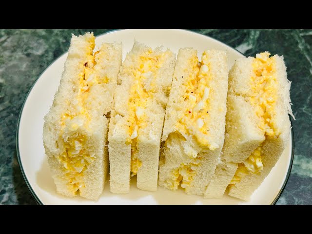 Creamy Egg Sandwich | Egg Mayonnaise Sandwich | Eggs Sandwich recipe