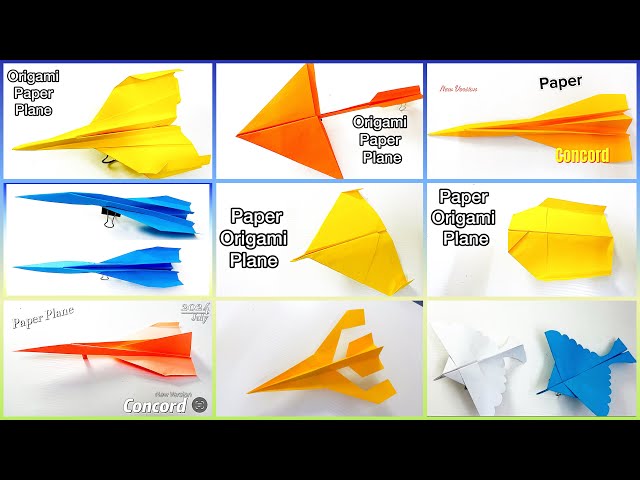 DIY Origami Paper Airplane | Best Origami Jet Paper Plane (@PushpaArtsCrafts) #origamipaperplanes