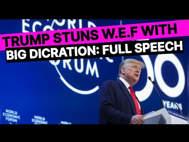 Full Speech: Trump Stuns World With Major Declarations At WEF - Wars, Tariffs, Migration|#usa