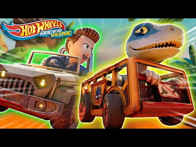 Jurassic World Wild Race! Owen Races Blue on the Hot Wheels RacerVerse