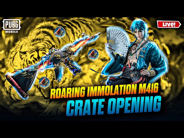 NEW ROARING IMMOLATION M416 CRATE OPENING 🔥 | PUBG MOBILE 🔥