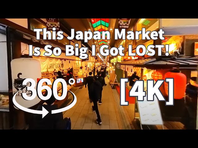 [4K] VR 360 - Exploring Nishiki Market in Kyoto Japan