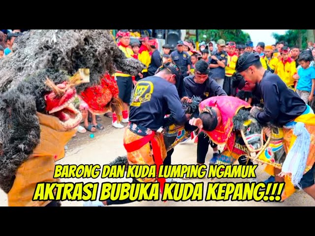 BARONG DAN KUDA LUMPING NGAMUK!! Aktrasi Bubuka Kuda Kepang - Seni Benjang Mekar Budaya