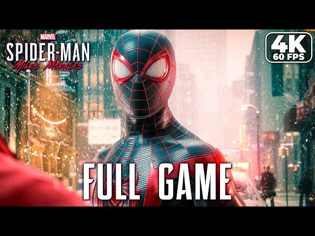 MARVEL'S SPIDER-MAN: MILES MORALES - FULL GAME Gameplay Walkthrough [PC 4K 60FPS] - No Commentary