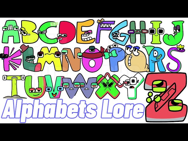 Fun Alphabet Lore Drawing & Coloring Animation