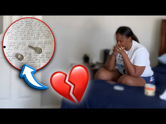 LEAVING A GOODBYE LETTER ONLY PRANK ON MY WIFE!