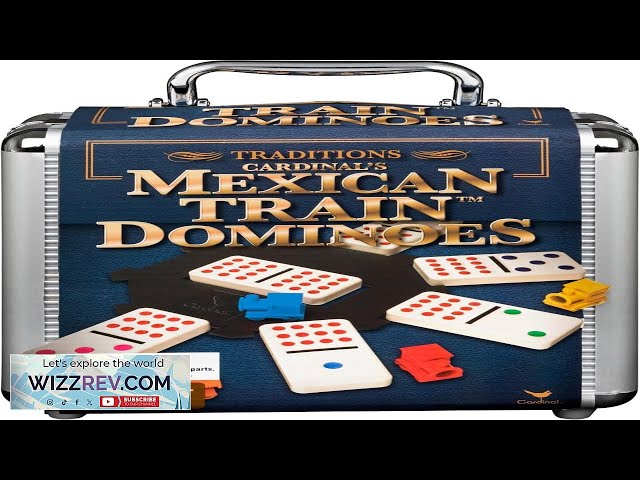 Spin Master Games Mexican Train Dominoes Set in Aluminum Carry Case Includes Review