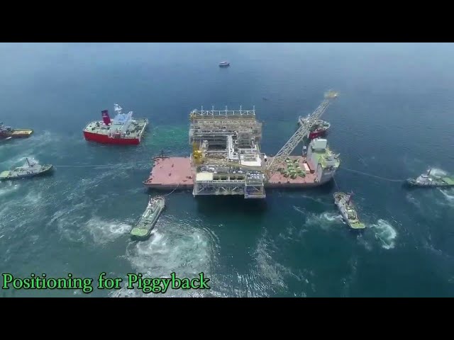 Topside Regasification Platform Module Load-Out and Installation