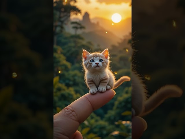 🐱 AI-Generated Tiny Cat – Is This Even Real?! 🤯✨