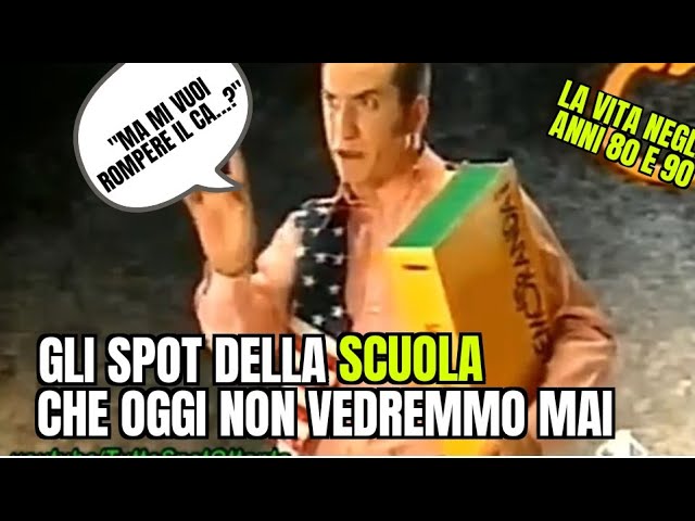 🙅‍♂️ La vita negli anni 80 e 90 - Gli spot della SCUOLA che oggi NON vedremmo mai 🙅‍♂️