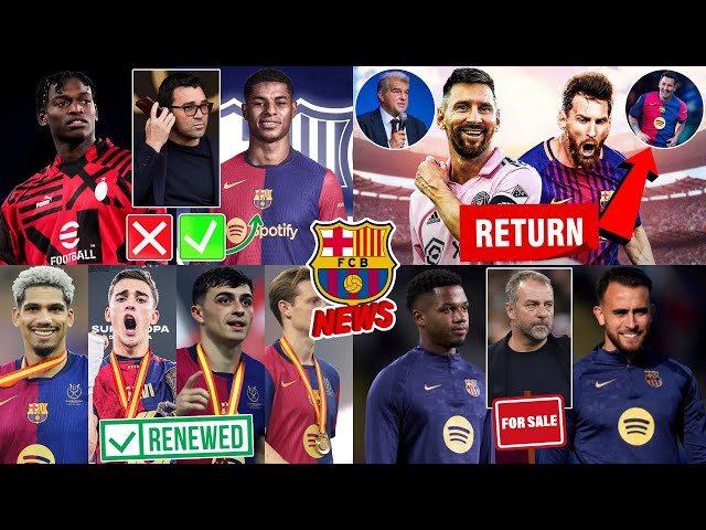 Lionel Messi RETURN Back On💣| Rashford January PRIORITY🚨| Deco's RENEWAL Plan✍️| Ansu & Garcia EXIT🚫