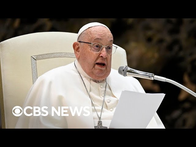 Pope Francis undergoing tests after hospitalization for bronchitis, Vatican says