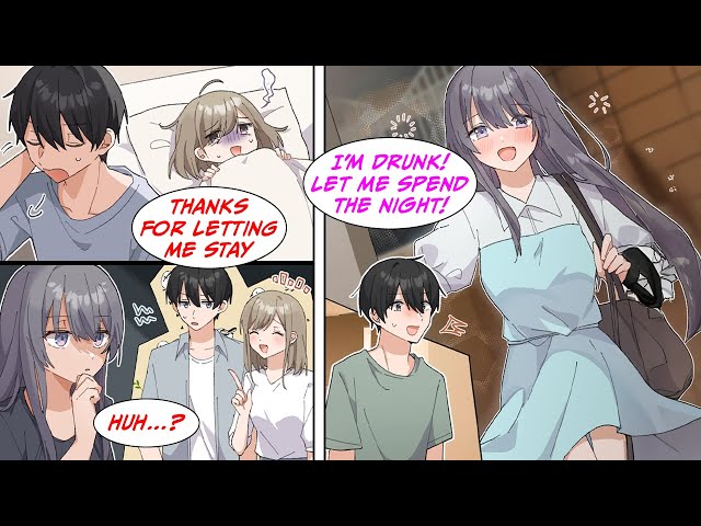 [Manga Dub] "She Stayed Over?!" When I Help Drunk Friend, Her Jealous Beautiful BFF Comes Over and…