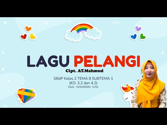 Lagu PELANGI - WN asyik mengajar (Kelas 2 Tema 8 Subtema 1)