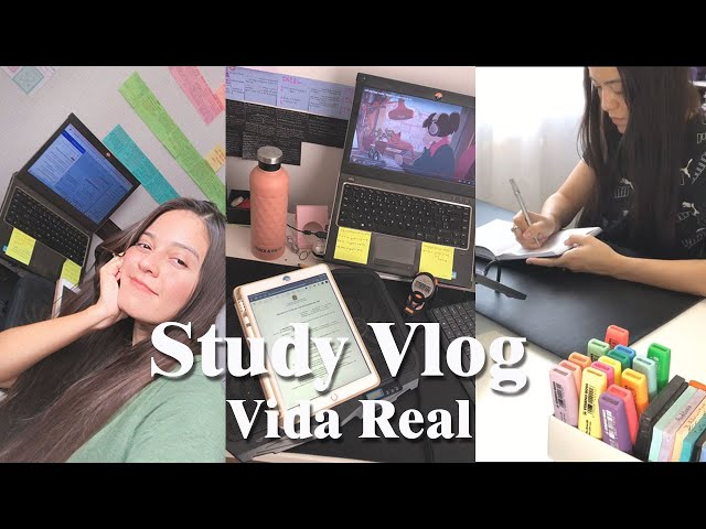 Study With Me Vlog #1 ✨ Como Manter Constância nos Estudos | Voltando a Estudar Para a Prova