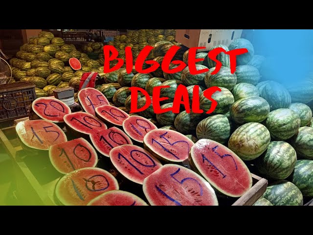 The Largest and Cheapest Food Market in Pattaya, Chon Buri