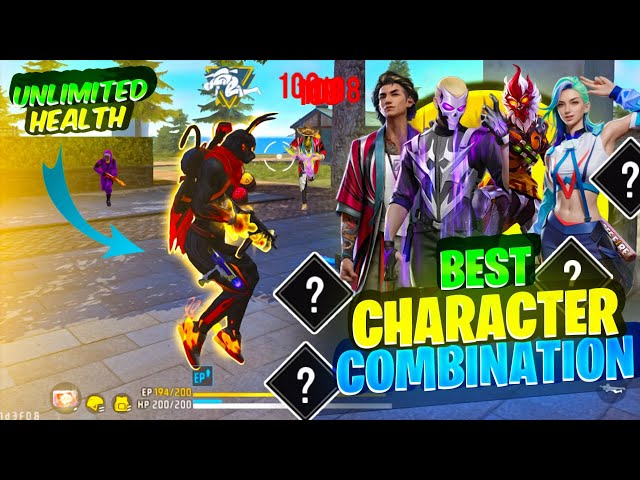 Top 3 Secret Best Character Combination 🤯 Free Fire Character Combination for BR Rank & CS Rank