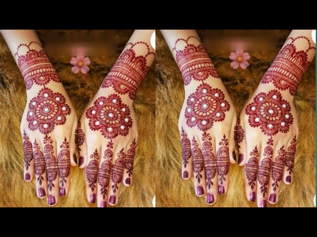 New Wedding Special Mehndi DESIGN| Eid Simple Easy Back Hand Mehndi Design| Mehndi Design For Hands