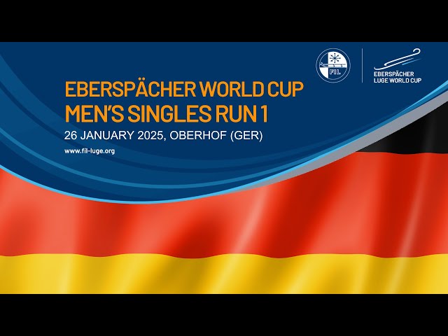 Men's Singles Run 1 | EBERSPÄCHER Luge World Cup - OBERHOF, GERMANY 🇩🇪