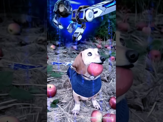 #AppleDog Gets a Robotic Upgrade🤖#funny #tiktok #memes #dog🔔#subscribe