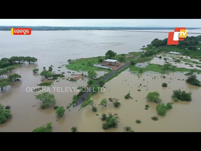 Watch: Drone footage shows severe flooding in Sonepur