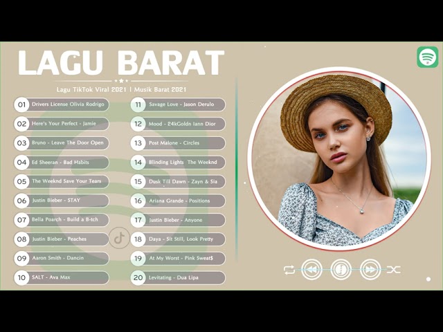 50 TOP HITS Lagu Barat 2021 | Lagu TikTok Viral 2021 | Musik Barat 2021