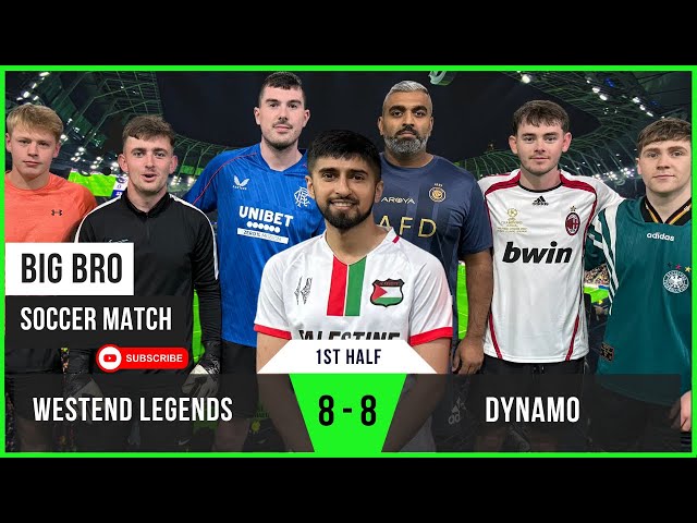 1st Half | Dynamo 8 - 8 Westend Legends | Championship Thriller | Big Bro Soccer | Glasgow 5-a-side