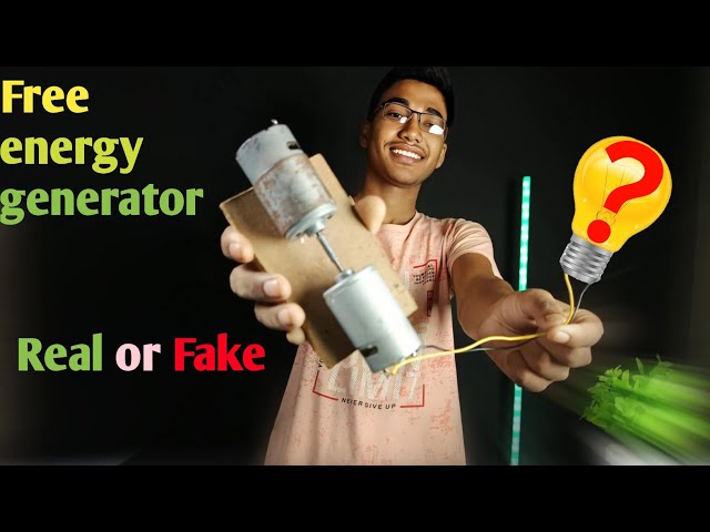 Dc motor free energy generator || Free Energy Real or Fake