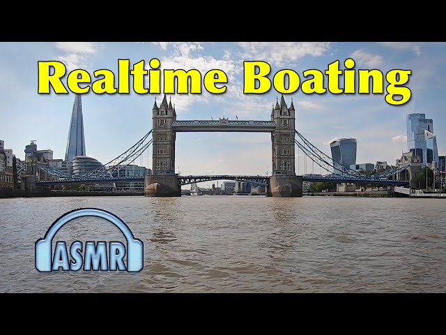 Realtime Narrowboat Cruise on the Tidal River Thames from Limehouse Lock to Brentford Lock.