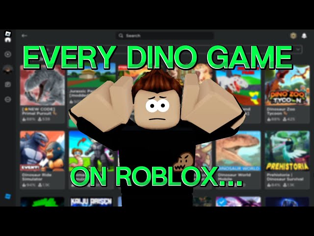 Clicking on EVERY DINOSAUR game I see | Roblox