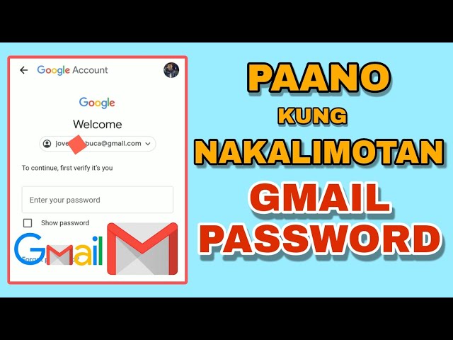 PAANO E RECOVER ANG GMAIL PASSWORD | JOVTV