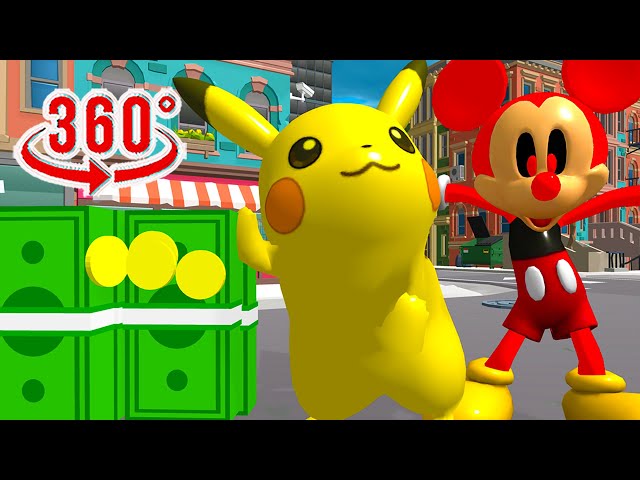 Pokemon vs. Mickey Mouse 360° VR Meme Battle