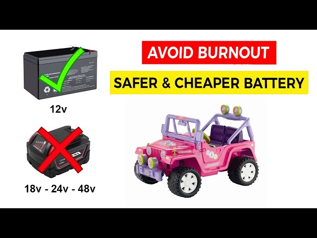 Power Wheels 12v Safe Battery Replacement 🔋