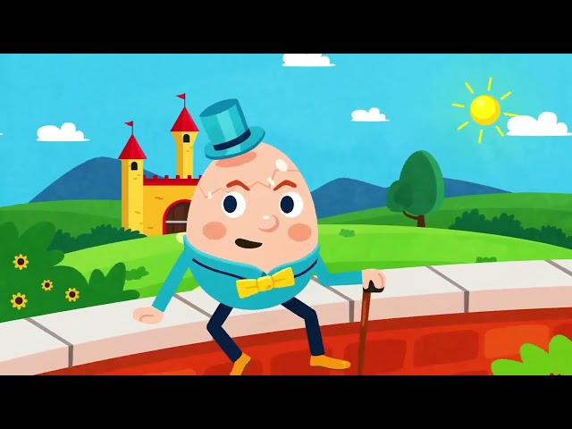 Humpty Dumpty sat on a wall     Nursery Rhymes & Kids Songs   English rhymes for children