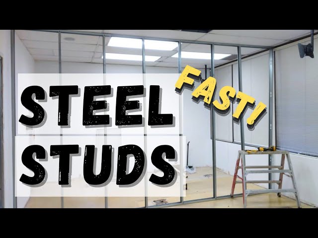 How  TO BUILD Steel STUDS Walls FAST