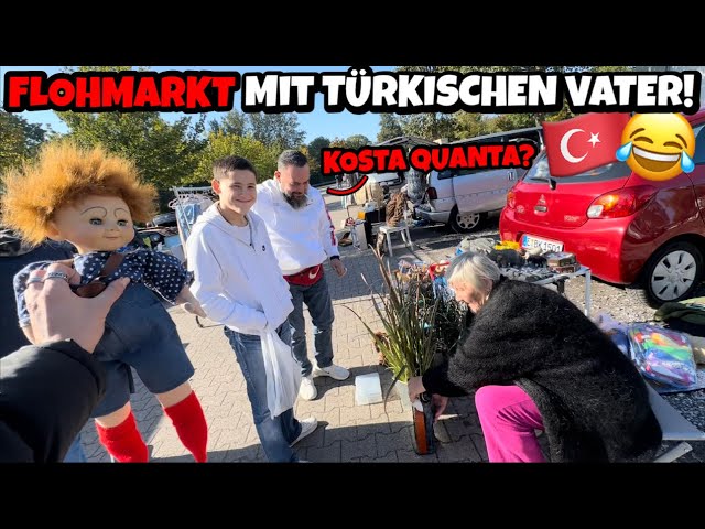 FLOHMARKT VLOG mit TÜRKISCHEN VATER😂🇹🇷+ Hairstyle Tutorial 💇🏻‍♂️