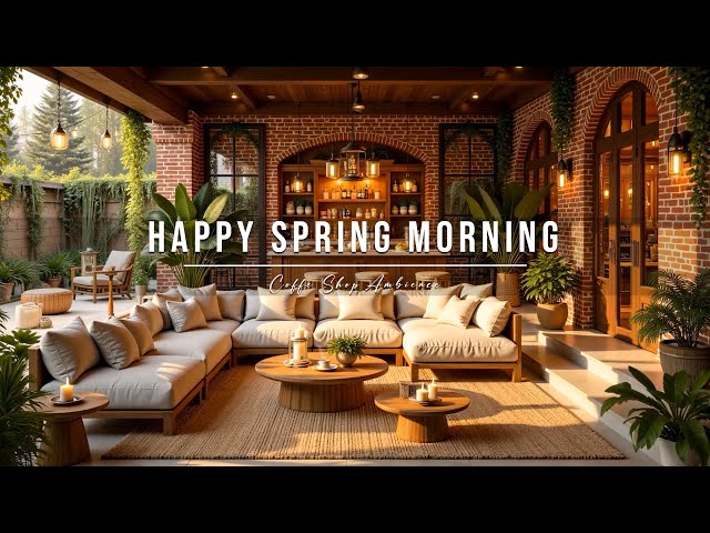 🌞 Serene Sunshine Spring ☕Uplifting Jazz coffee Melodies and Morning Warmth for a Peaceful Day